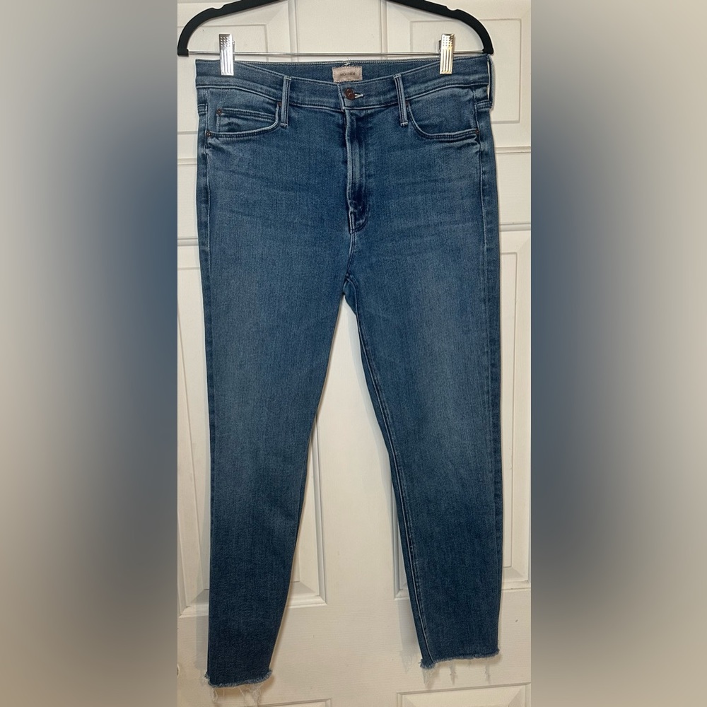 MOTHER Blue Ankle & Cropped Jeans